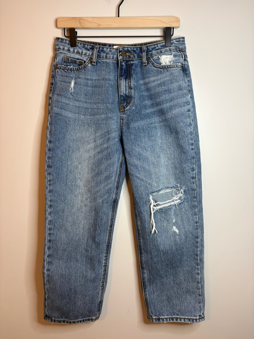 Women’s Anthropologie Evidnt distressed straight leg Jeans size 27
